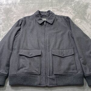 Gap Jacket Mens XL  Zip Heavyweight Wool Blend Hunting Coat‎ Chore Fleece Lined